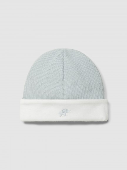 Gorro en algodón orgánico con detalle de bordado Gorro en algodón orgánico con detalle de bordado
