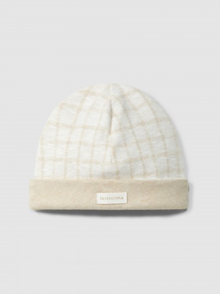 Gorro em malha jacquard de algodão Gorro em malha jacquard de algodão