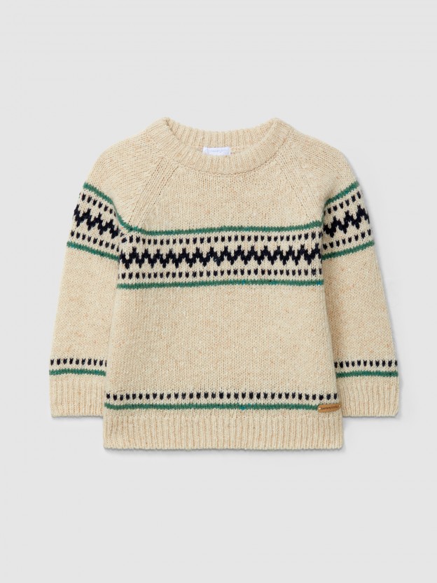 Knitted jacquard jumper Knitted jacquard jumper