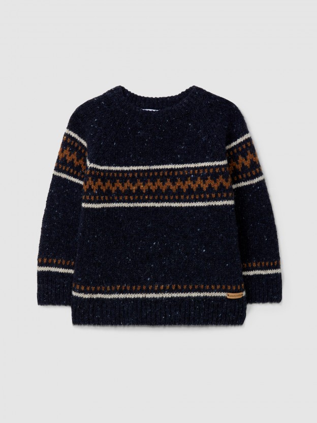 Knitted jacquard jumper Knitted jacquard jumper