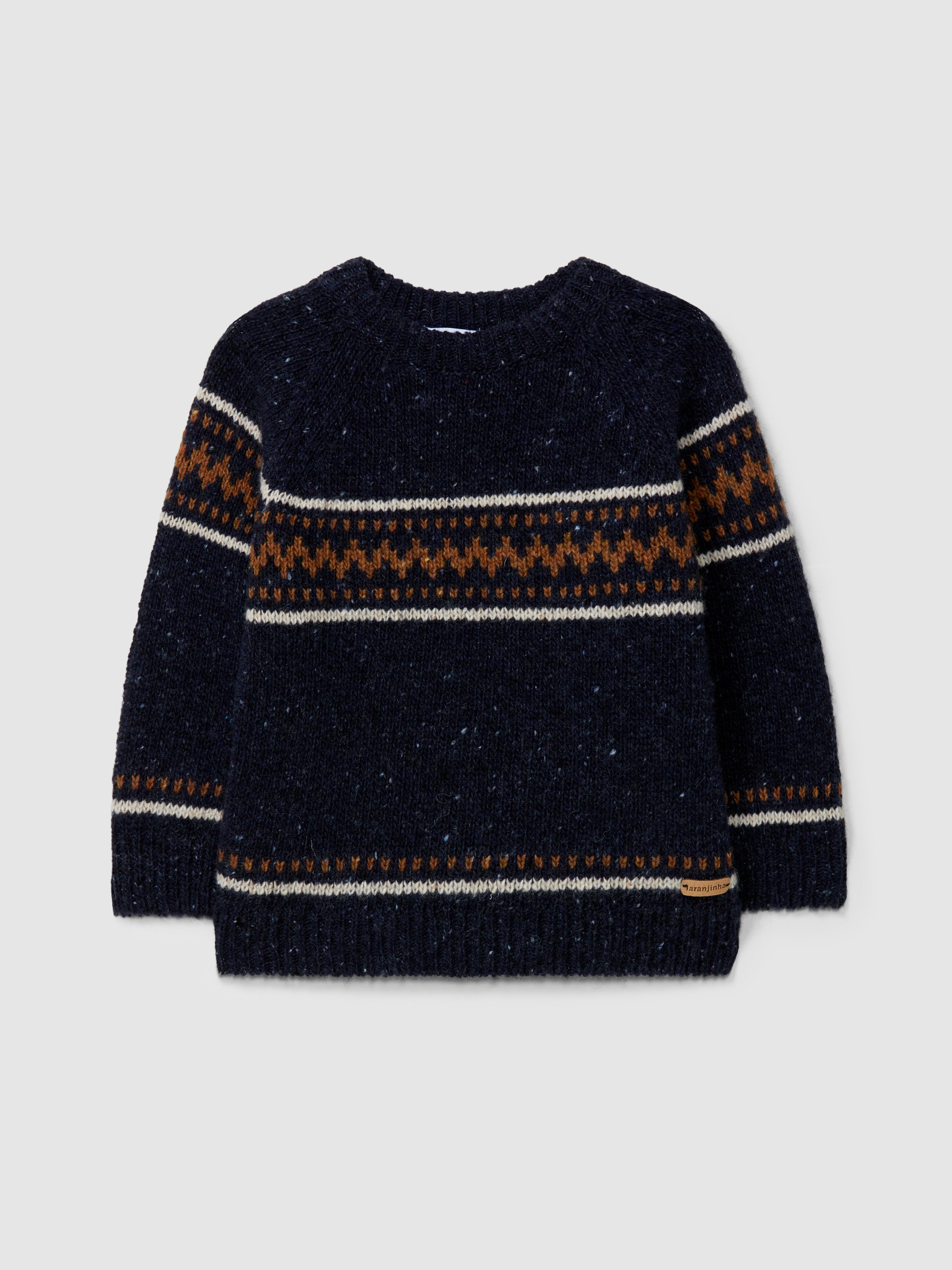 Knitted jacquard jumper