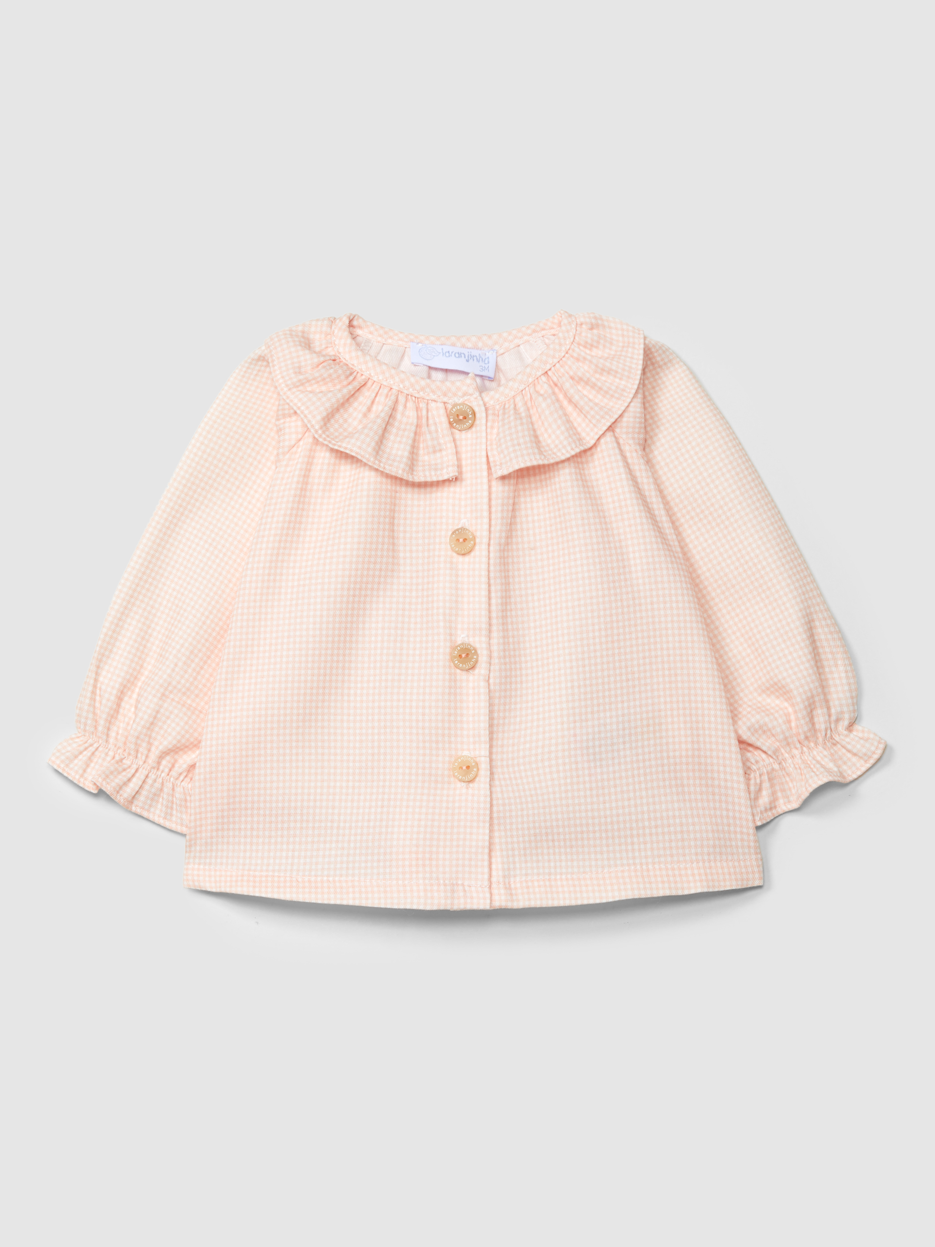Blouse imprimée à col à volant