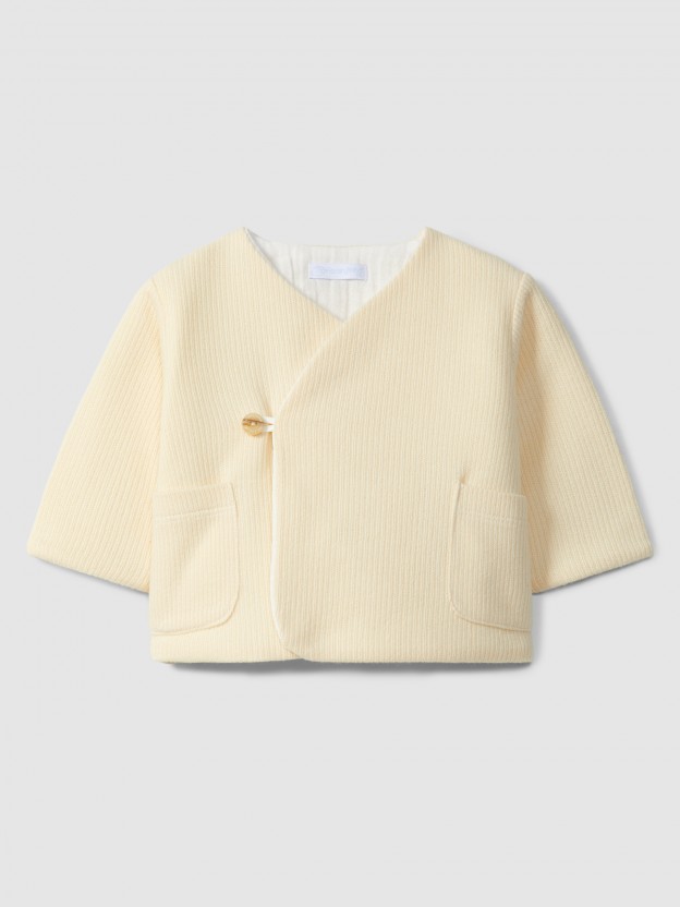 Organic cotton jacket with pockets Organic cotton jacket with pockets