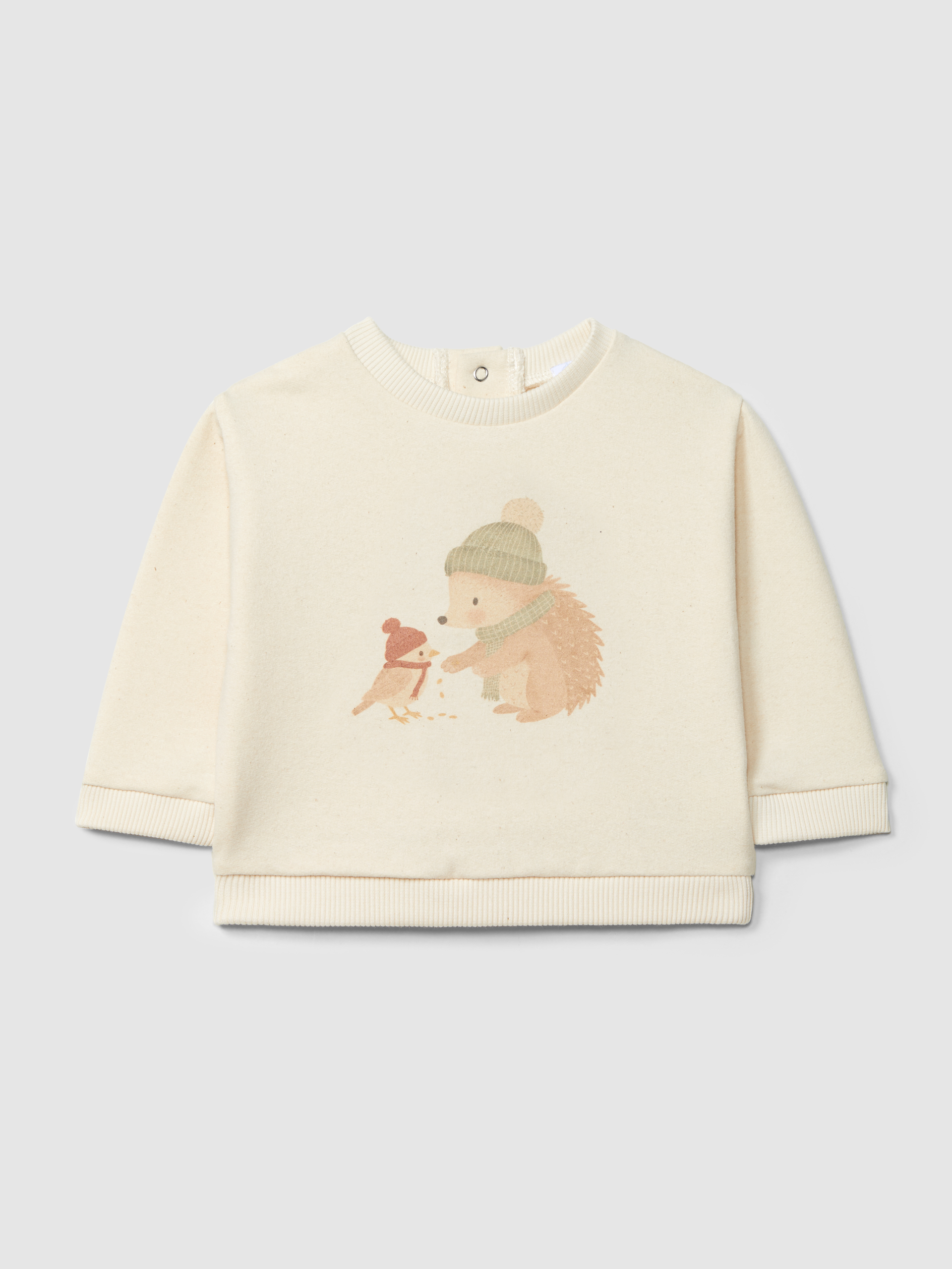 Sudadera erizo y pajarito
