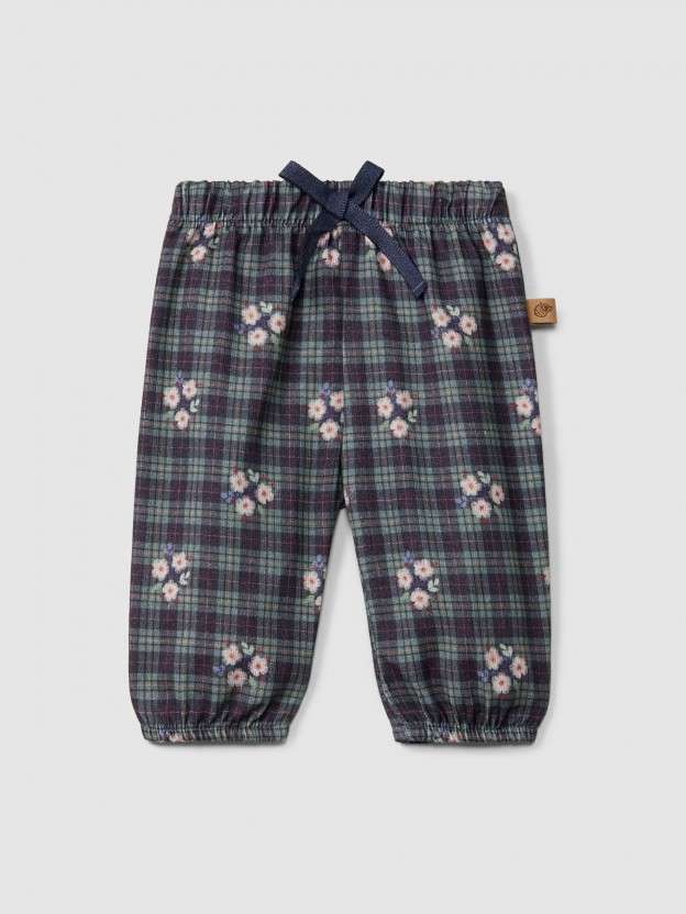 Pantalón pull-up estampado Pantalón pull-up estampado