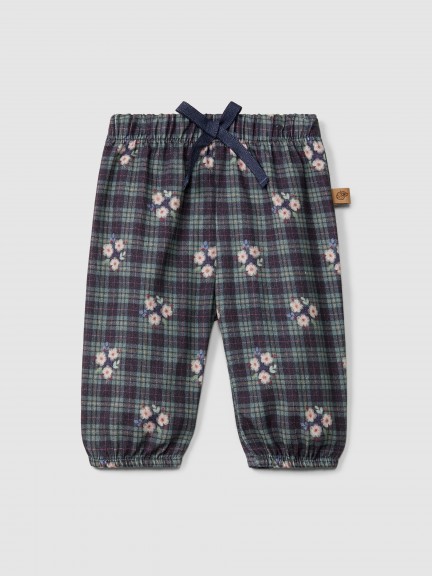 Print pull-up pants