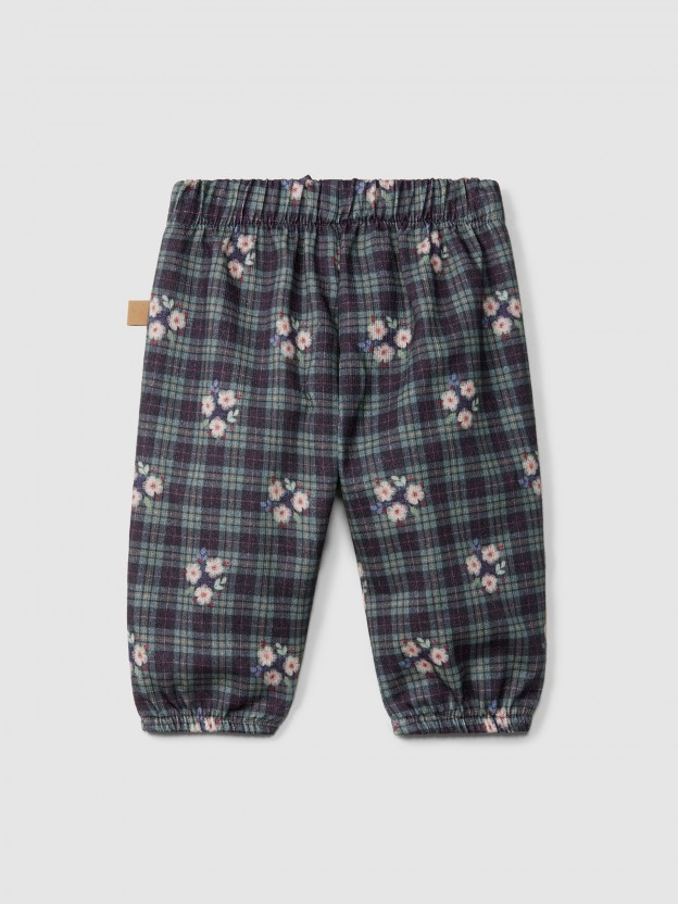 Pantalón pull-up estampado Pantalón pull-up estampado