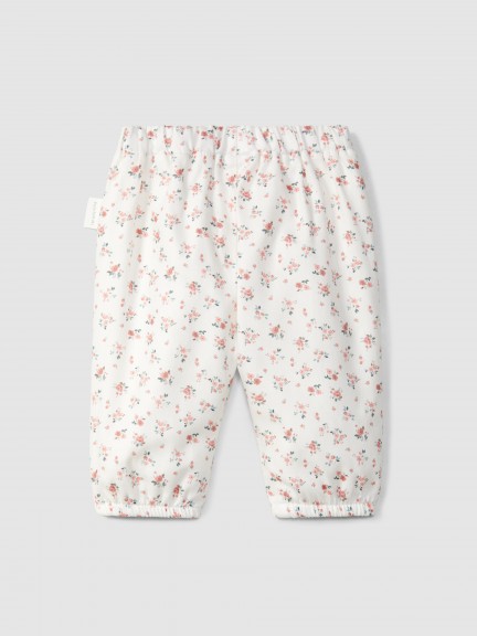 Pantalon pull-up en tissu imprimé Pantalon pull-up en tissu imprimé