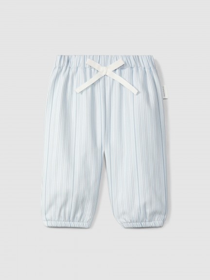 Pantalones pull-up en tejido estampado