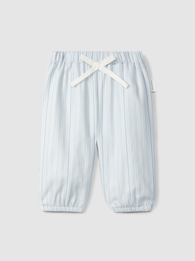 Pull-up pants in print fabric Pull-up pants in print fabric