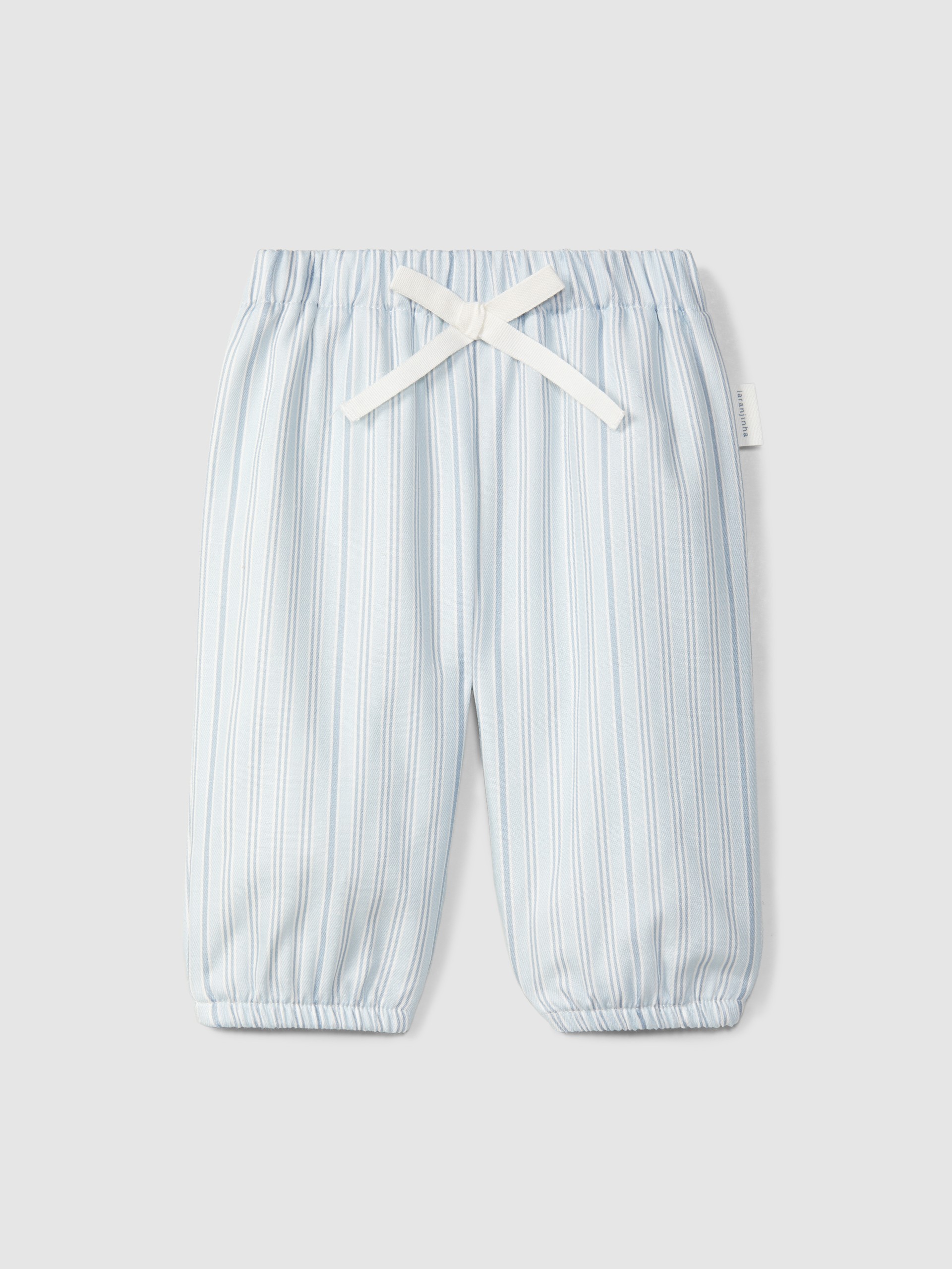 Pull-up pants in print fabric