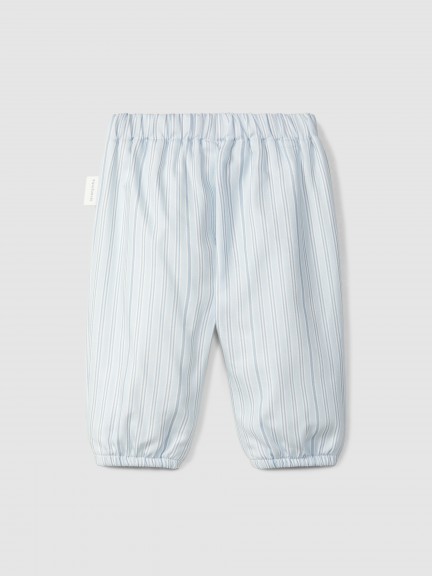 Pantalones pull-up en tejido estampado Pantalones pull-up en tejido estampado