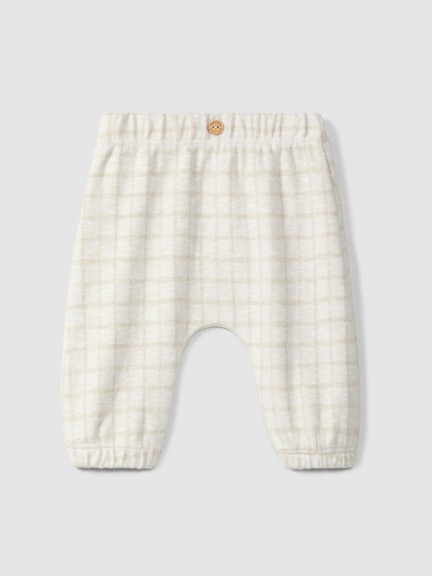 Pull-up pants in jacquard knit Pull-up pants in jacquard knit