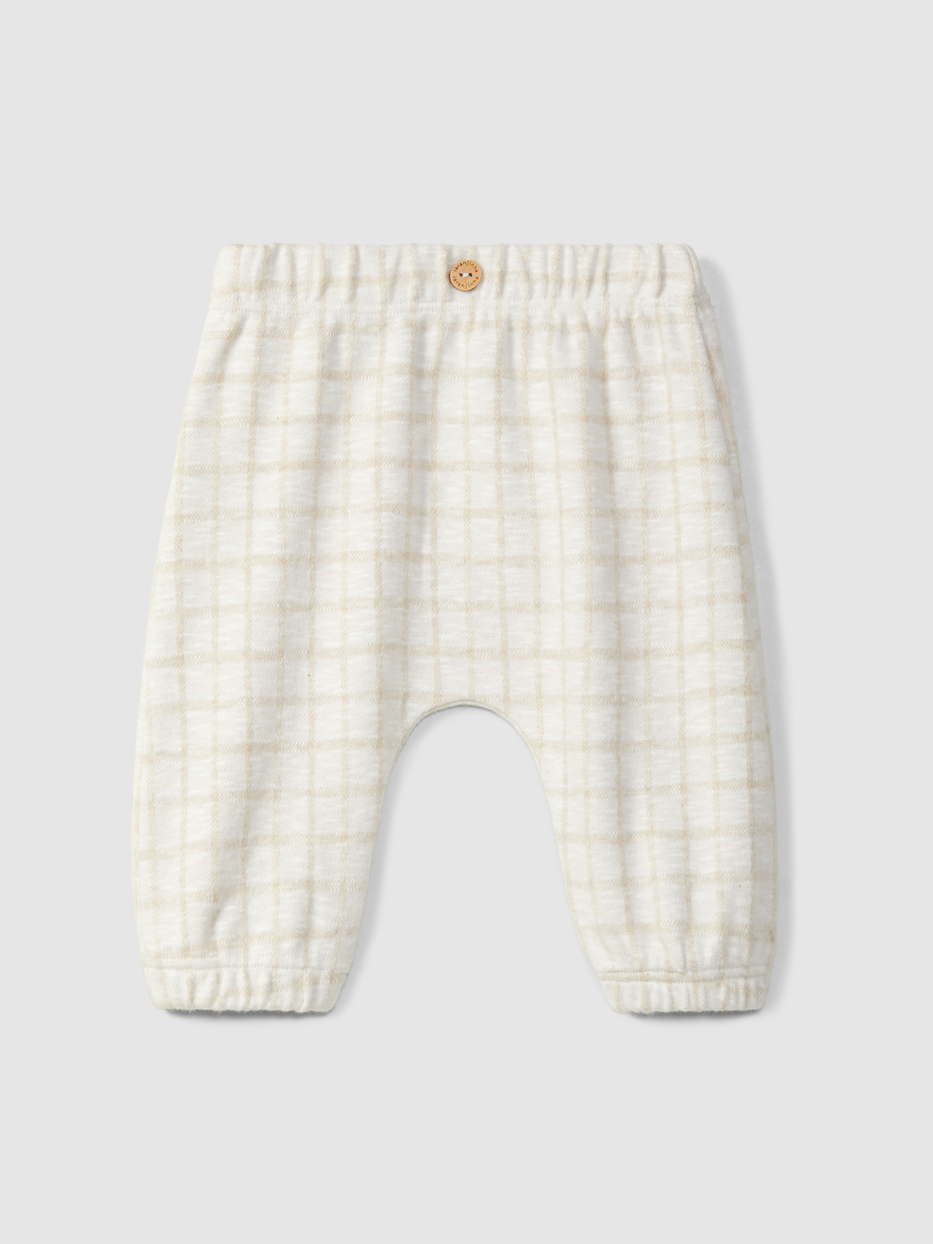 Pantalones pull-up en punto jacquard