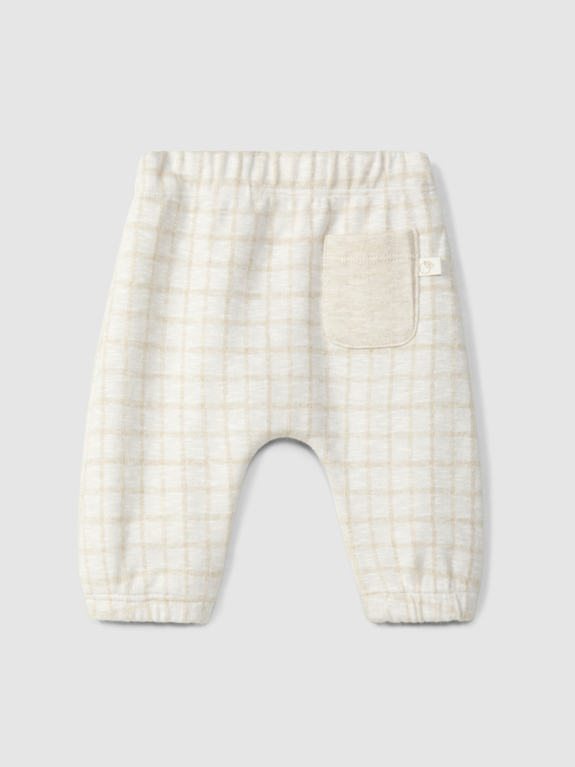 Pantalones pull-up en punto jacquard