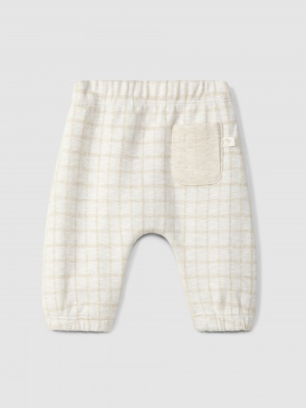Pull-up pants in jacquard knit Pull-up pants in jacquard knit