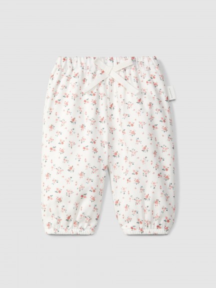 Pantalon pull-up en tissu imprimé Pantalon pull-up en tissu imprimé