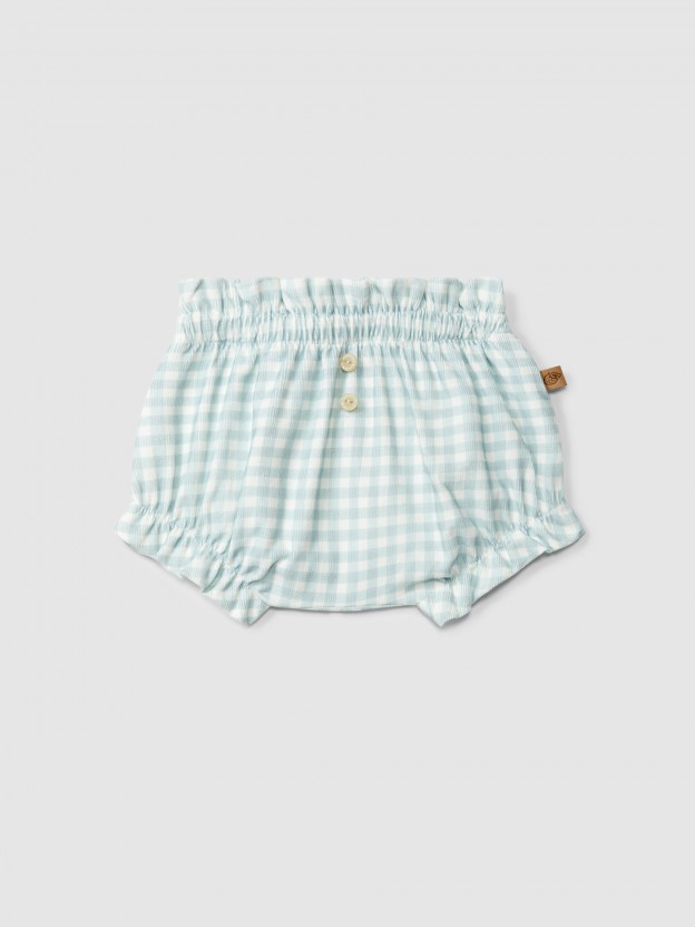 Diaper cover in print corduroy