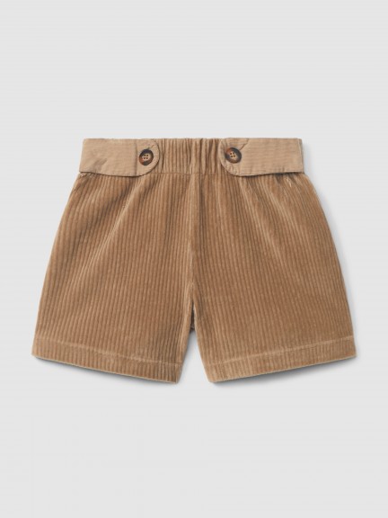 Pull-up shorts corduroy-type fabric Pull-up shorts corduroy-type fabric