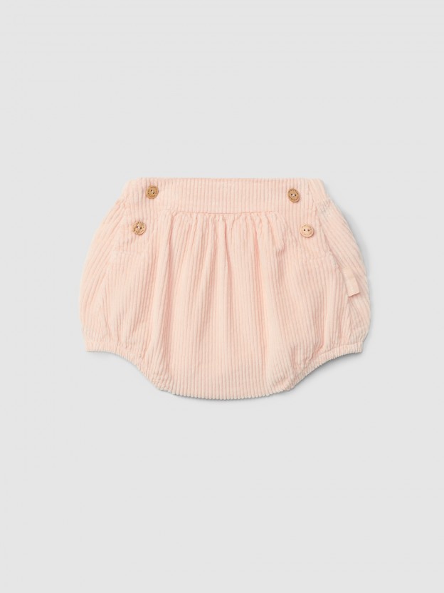 Pull-up diaper cover in corduroy Pull-up diaper cover in corduroy