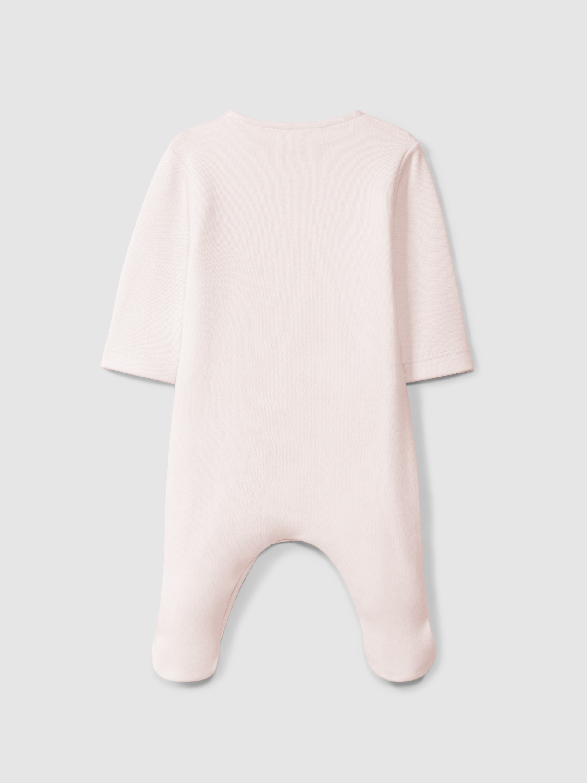 Babygrow with cross stitch embroidery detail