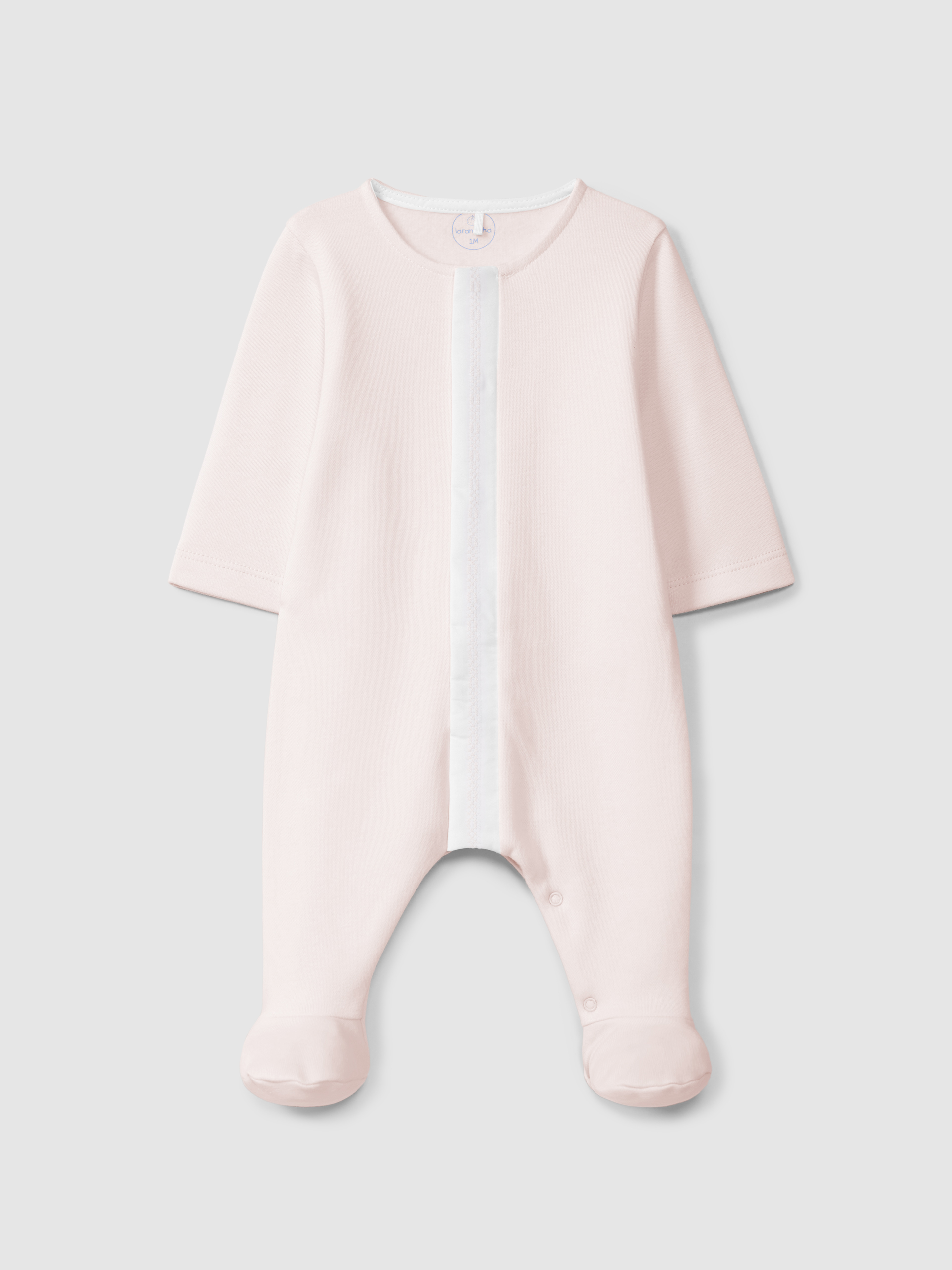 Babygrow com detalhe de bordado em ponto cruz
