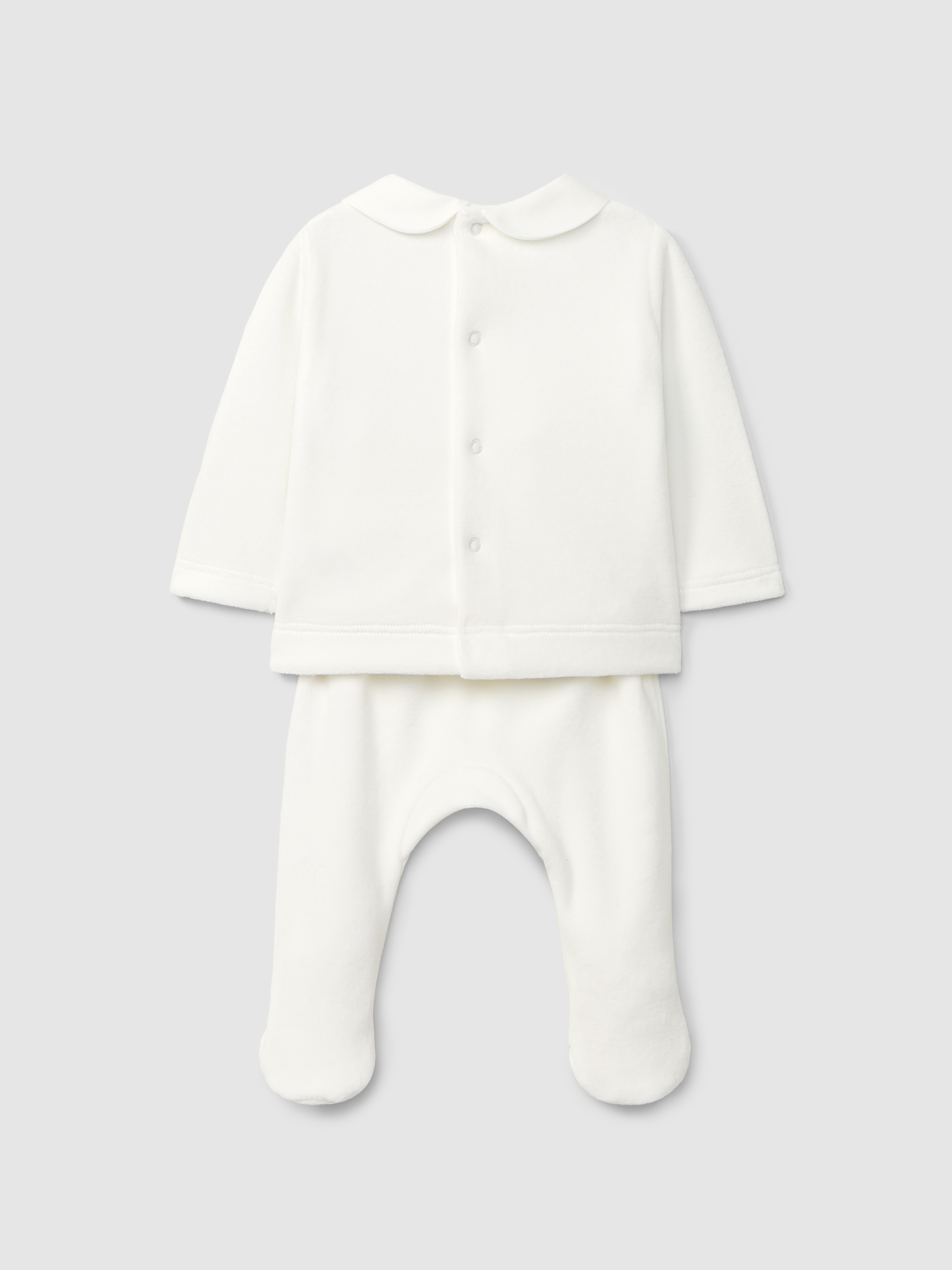 Fato de duas peças detalhe de smocks