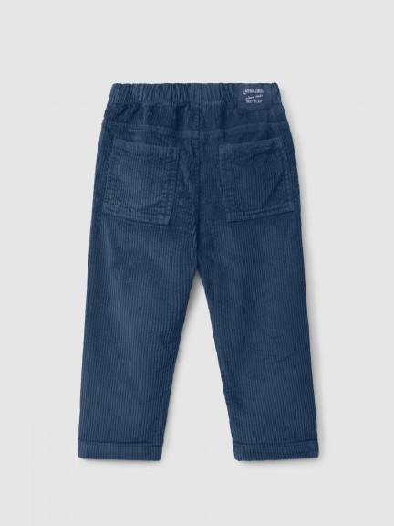 Pull-up corduroy pants with four pockets Pull-up corduroy pants with four pockets