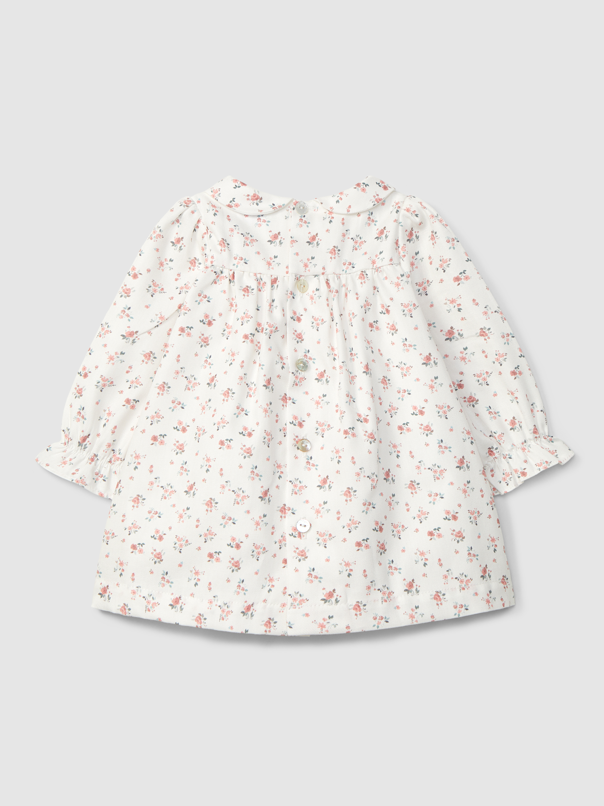Robe fleurie avec smocks