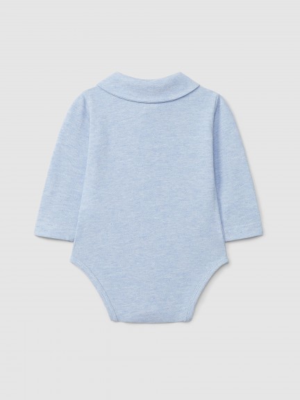 Body em piquet gola redonda Body em piquet gola redonda