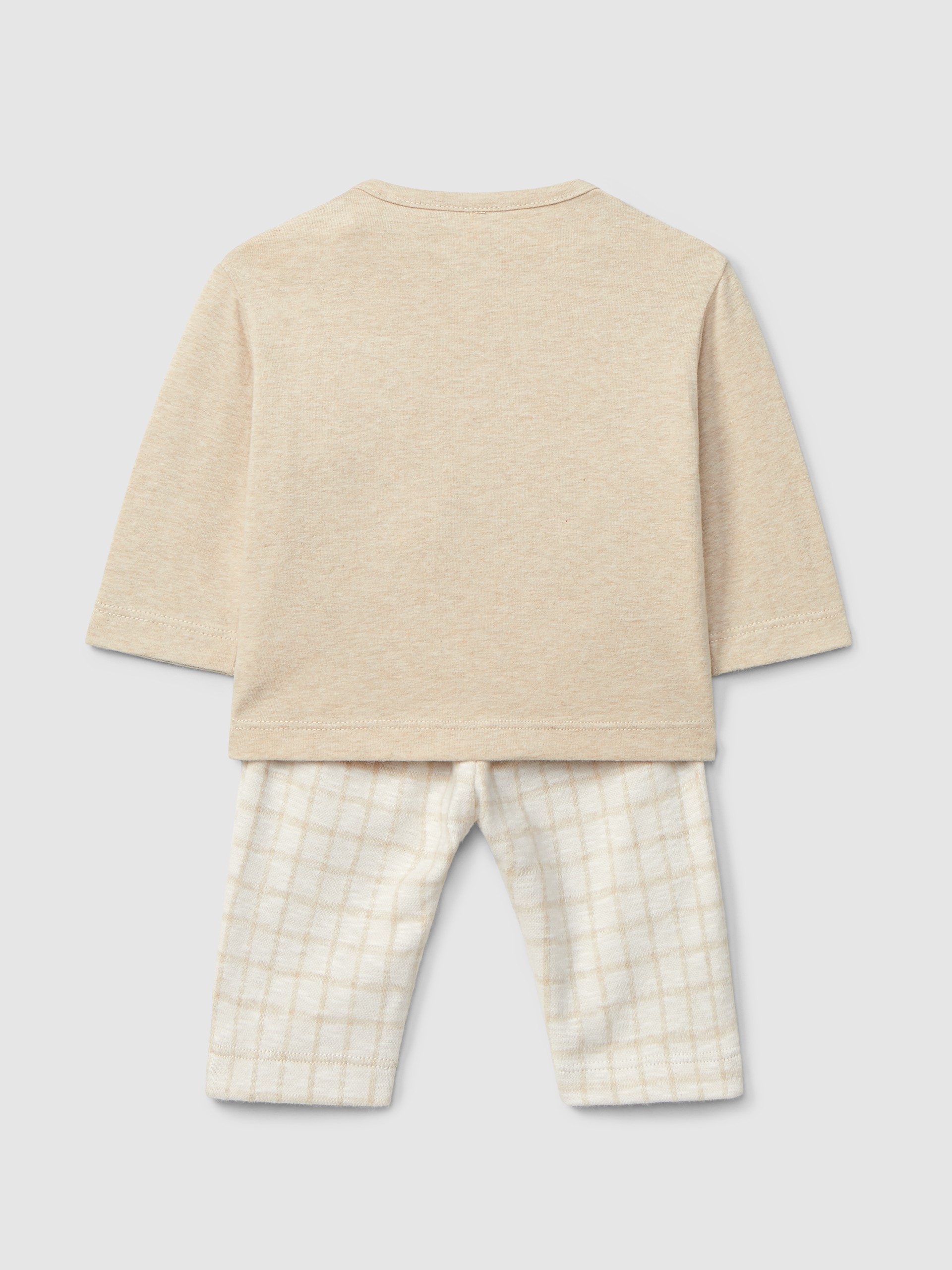 Conjunto de duas peças malha jacquard