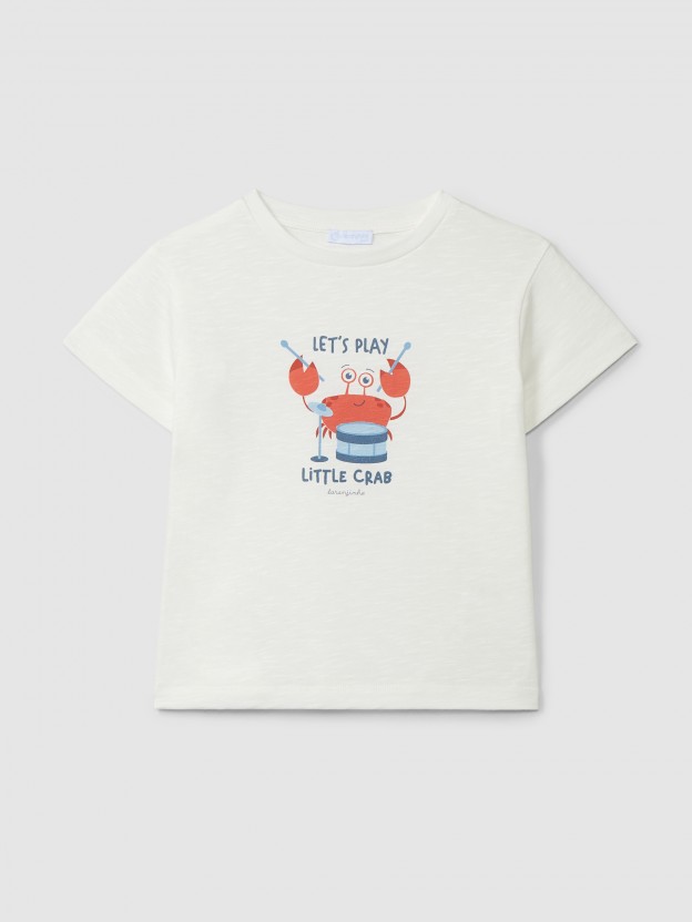 T-shirt « Let´s play little crab » T-shirt « Let´s play little crab »