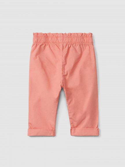 Pantalon pull-up sergé uni Pantalon pull-up sergé uni