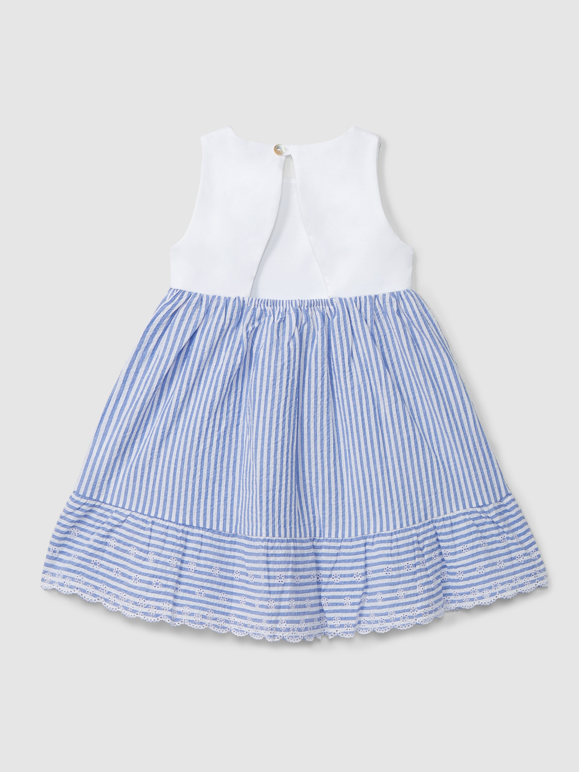 Robe seersucker à rayures