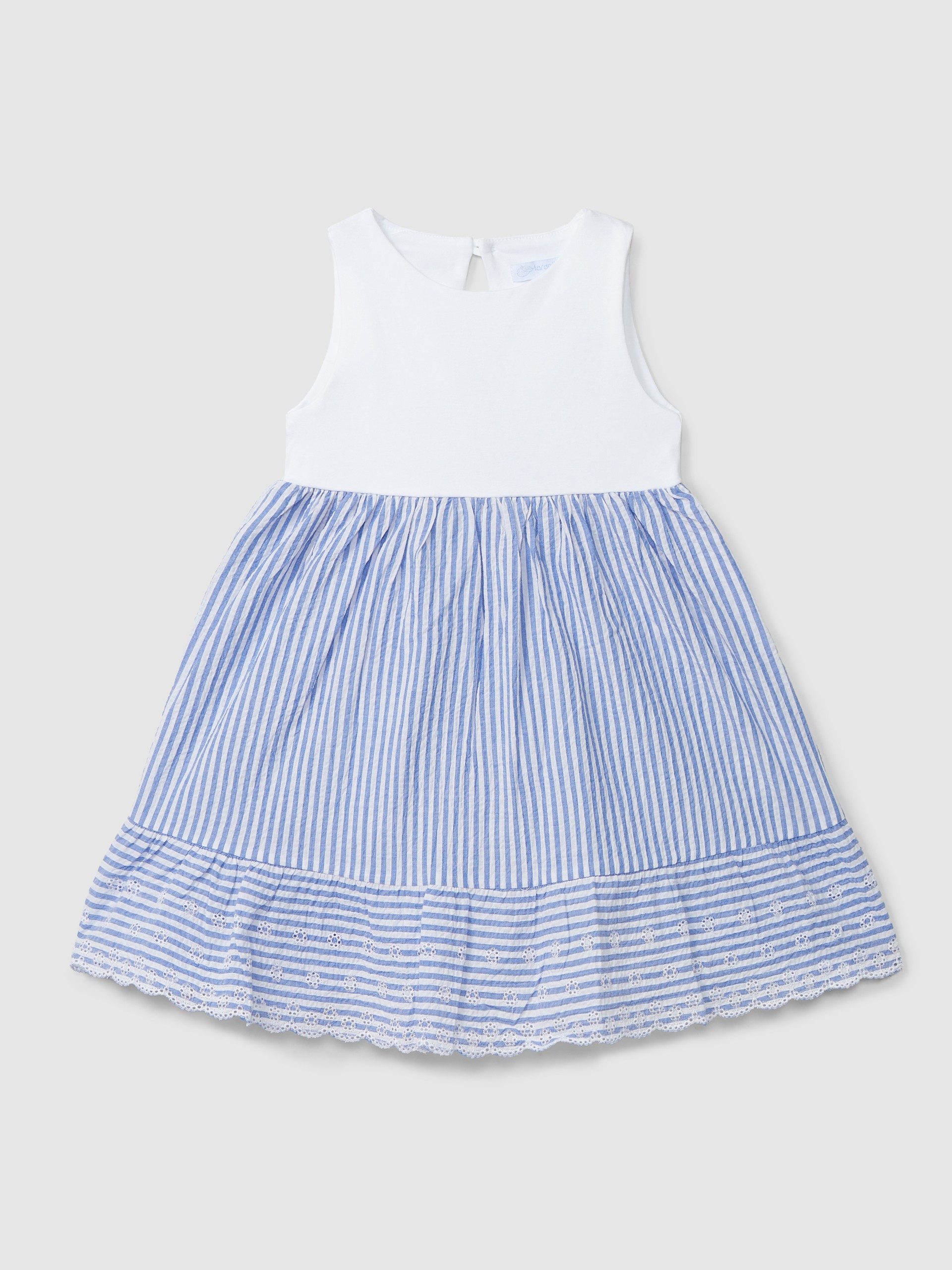 Robe seersucker à rayures