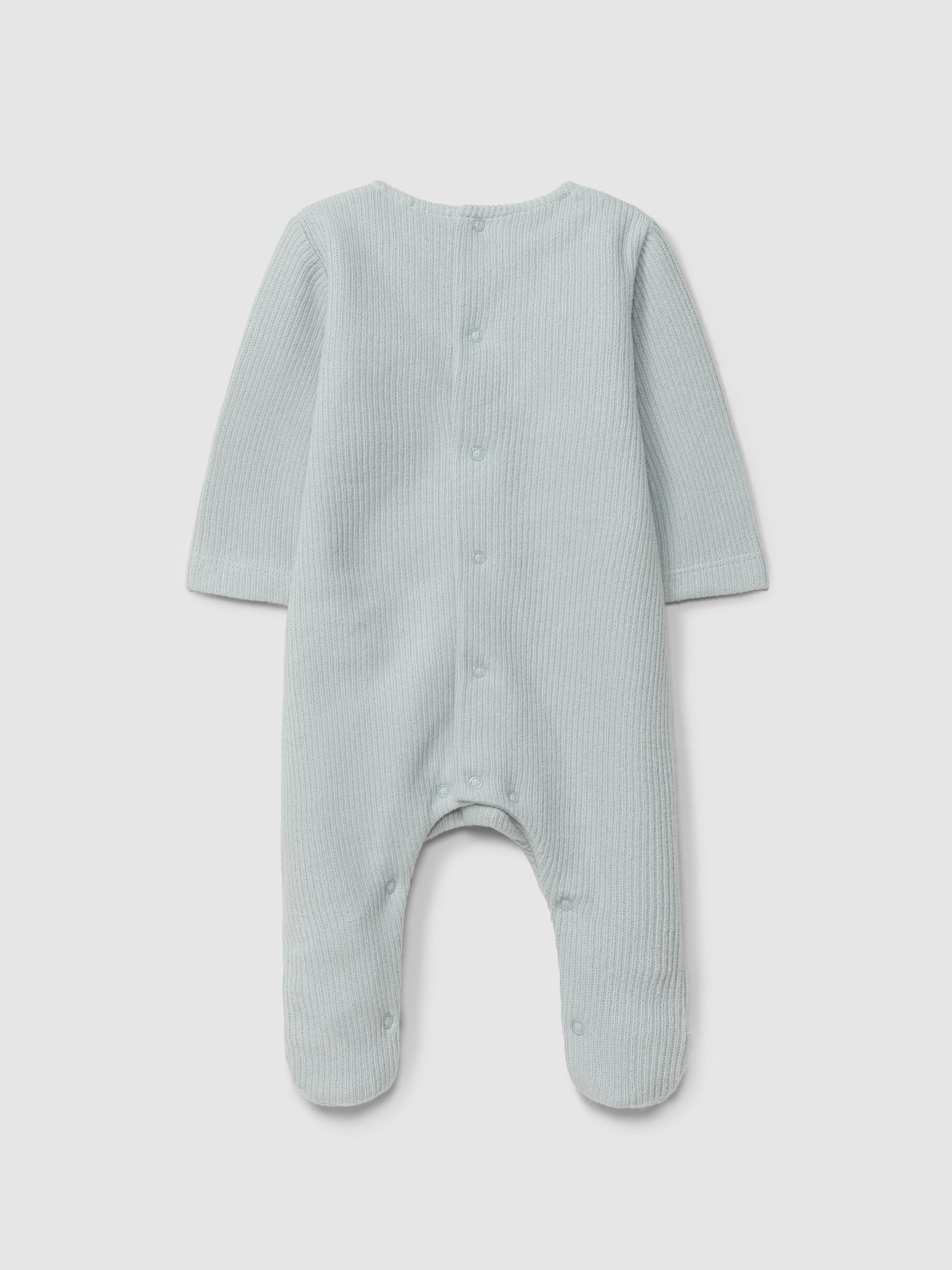 Babygrow in organic cotton with embroidered detail