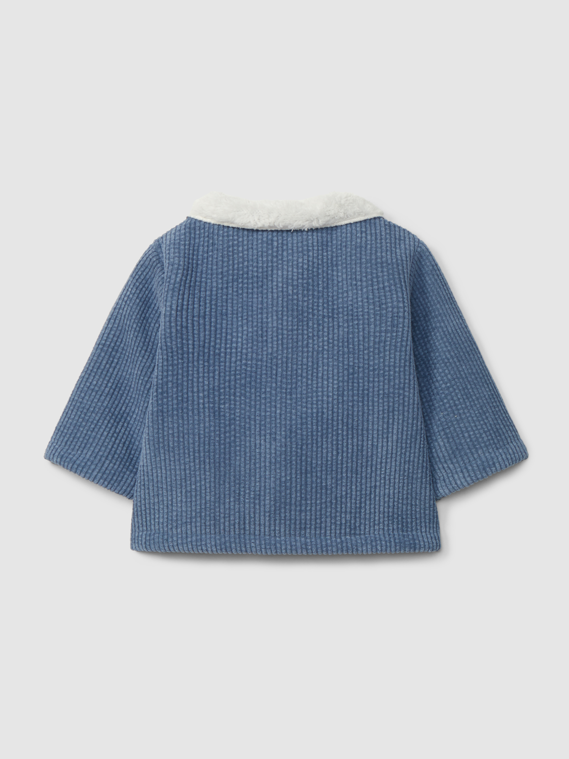 Veste en velours côtelé à fourrure