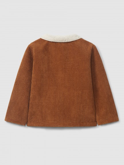 Corduroy jacket with fur Corduroy jacket with fur