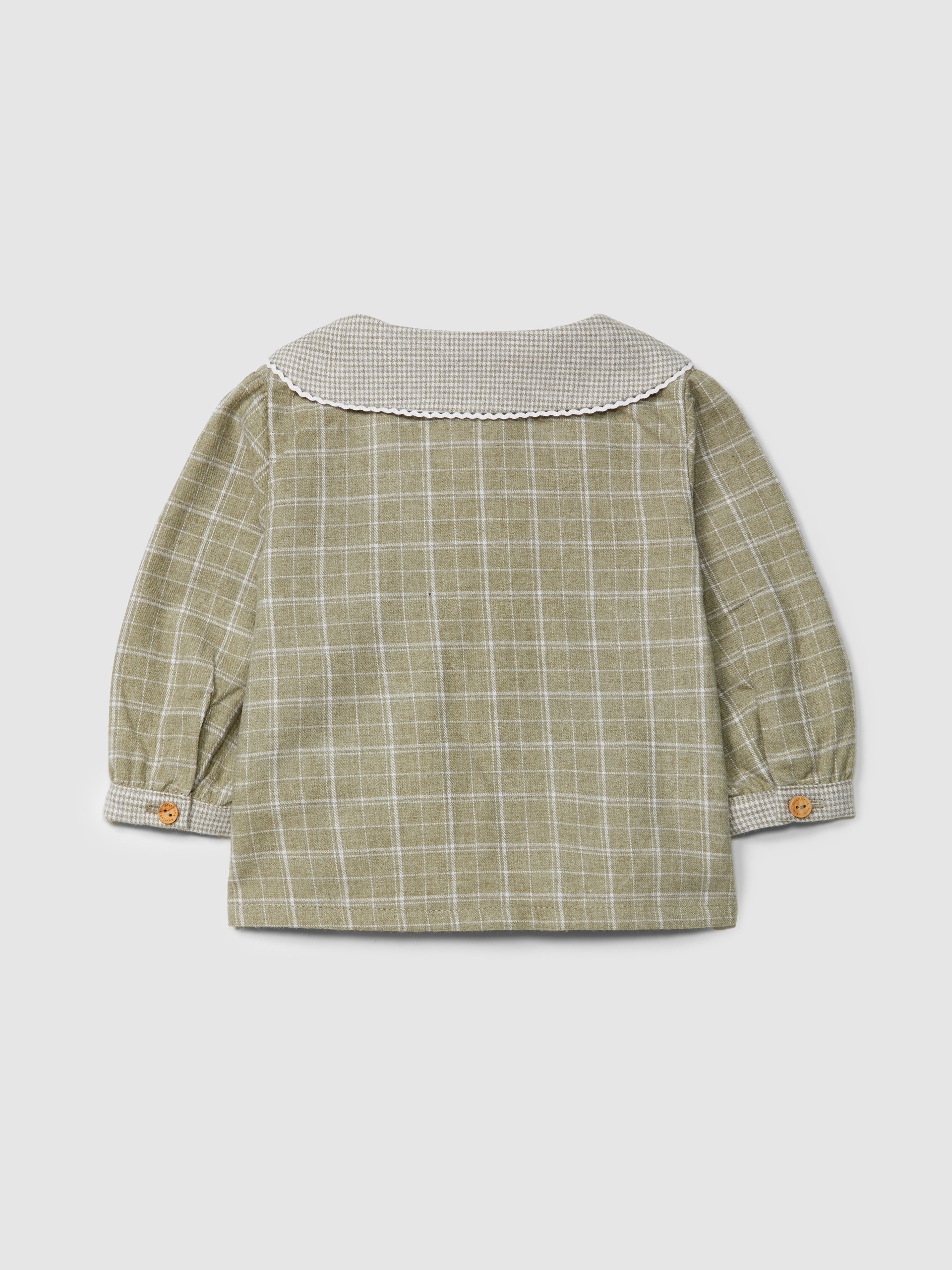 Blouse carreaux et micro-vichy