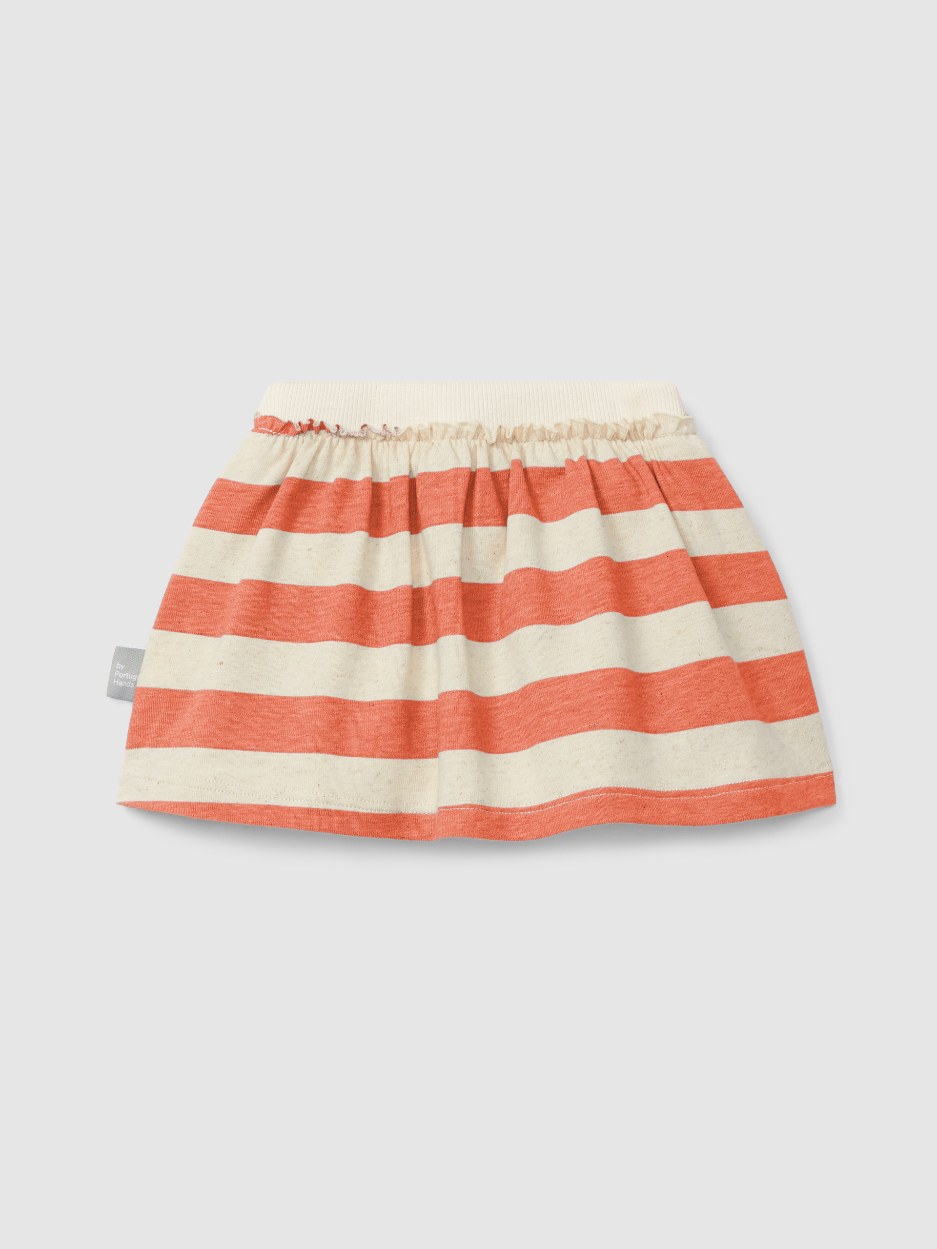 Skirt with striped diaper cover