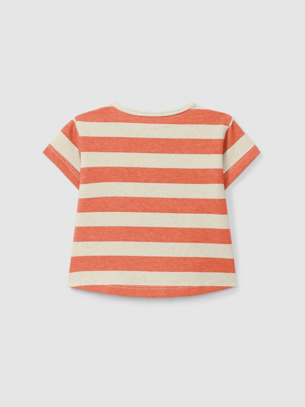 T-shirt de riscas T-shirt de riscas
