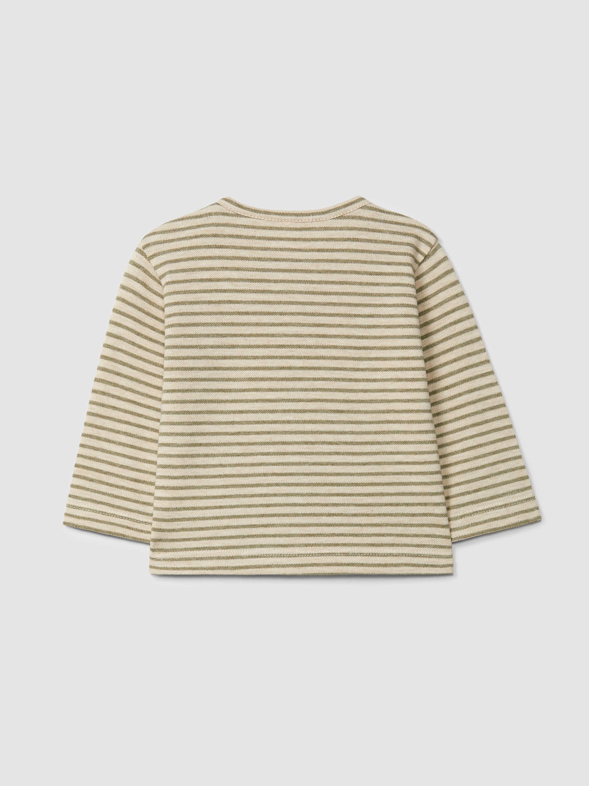 Longsleeve em piquet de riscas
