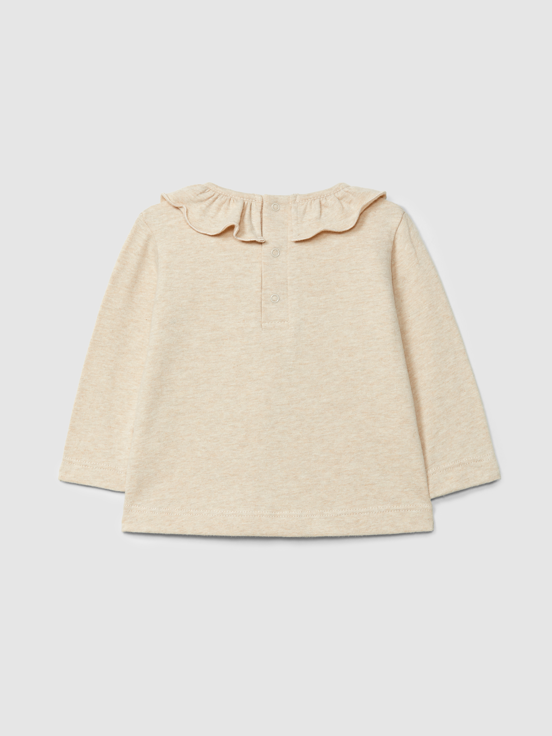 Longsleeve col à volant ours patineur
