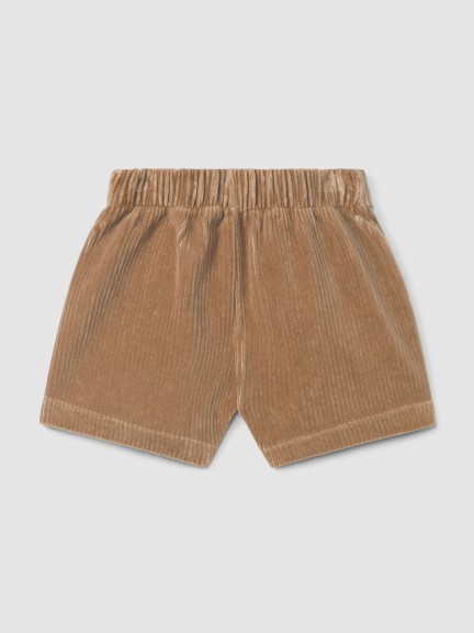Pull-up shorts corduroy-type fabric Pull-up shorts corduroy-type fabric