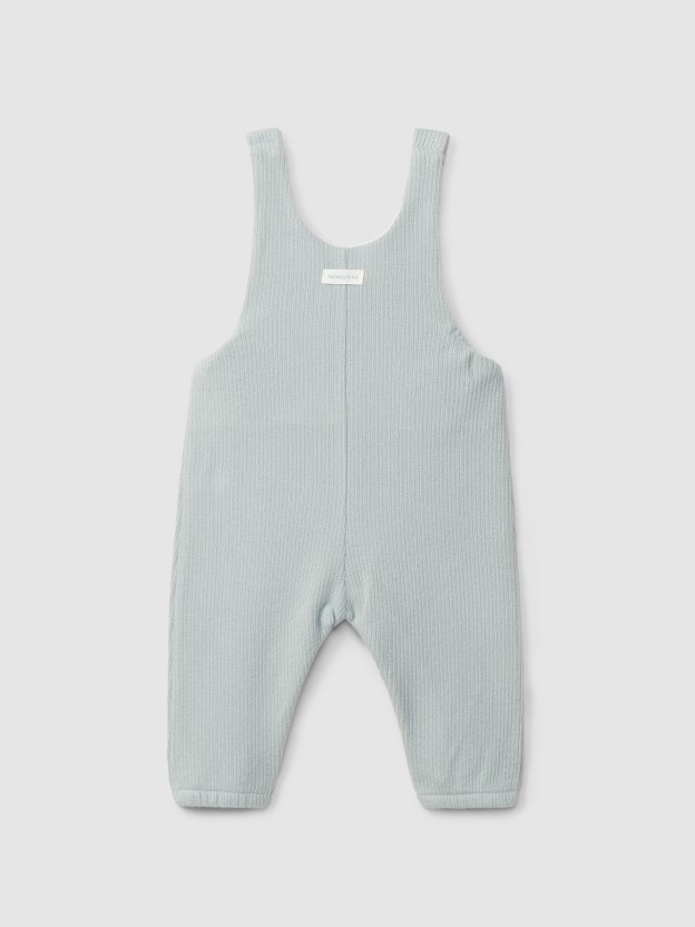 Dungarees in organic cotton with pocket Dungarees in organic cotton with pocket