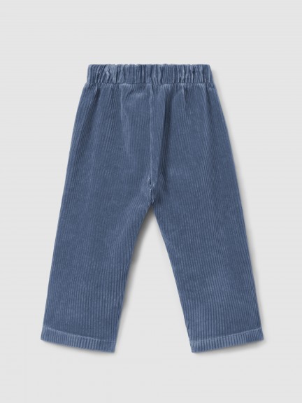 Pull-up wide-leg pants corduroy-type fabric with fabric Pull-up wide-leg pants corduroy-type fabric with fabric