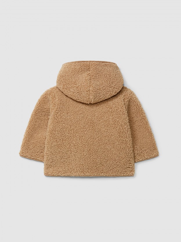 Gilet en fourrure à capuche Gilet en fourrure à capuche