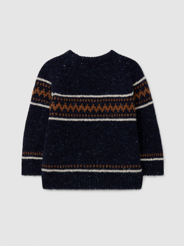 Knitted jacquard jumper Knitted jacquard jumper