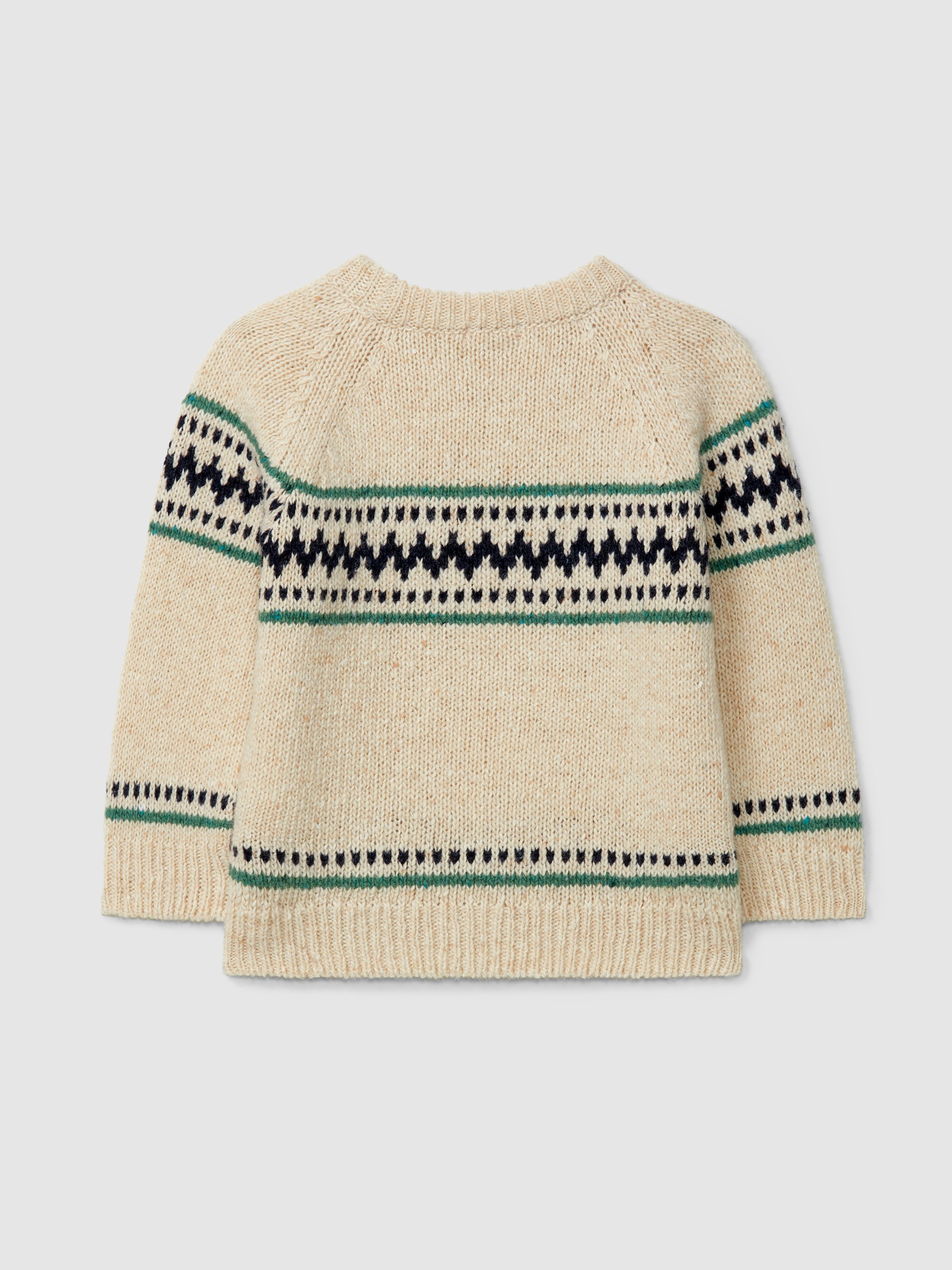 Knitted jacquard jumper