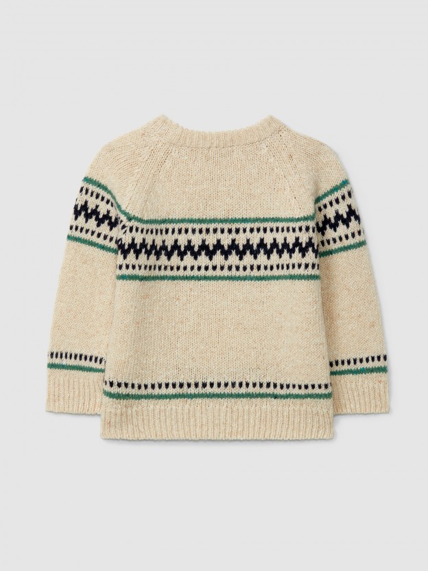 Knitted jacquard jumper Knitted jacquard jumper